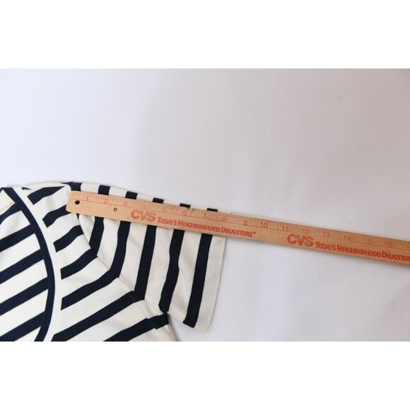 J. Crew Maxi Dress Navy White Stripe Scoop Neck Short Sleeve Size S NEW - Picture 10 of 11